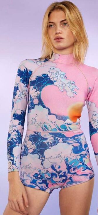 Cynthia Rowley Other - Cynthia Rowley Wave Wetsuit in Pink & Blue NWT Size X-Small